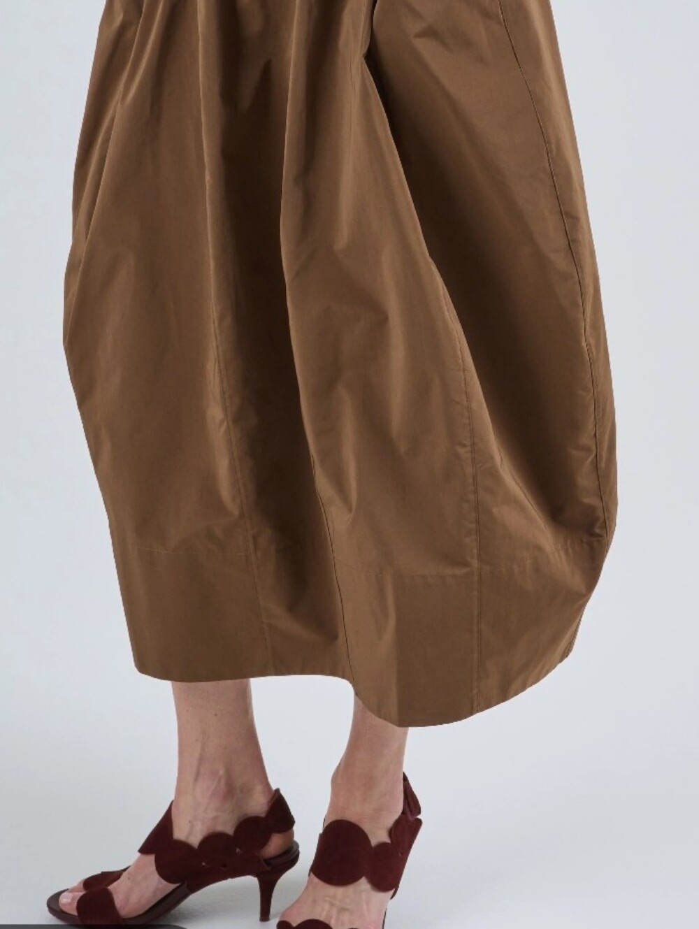 Cut Loose XL Made In USA Cotton Brown Lantern Balloon Skirt